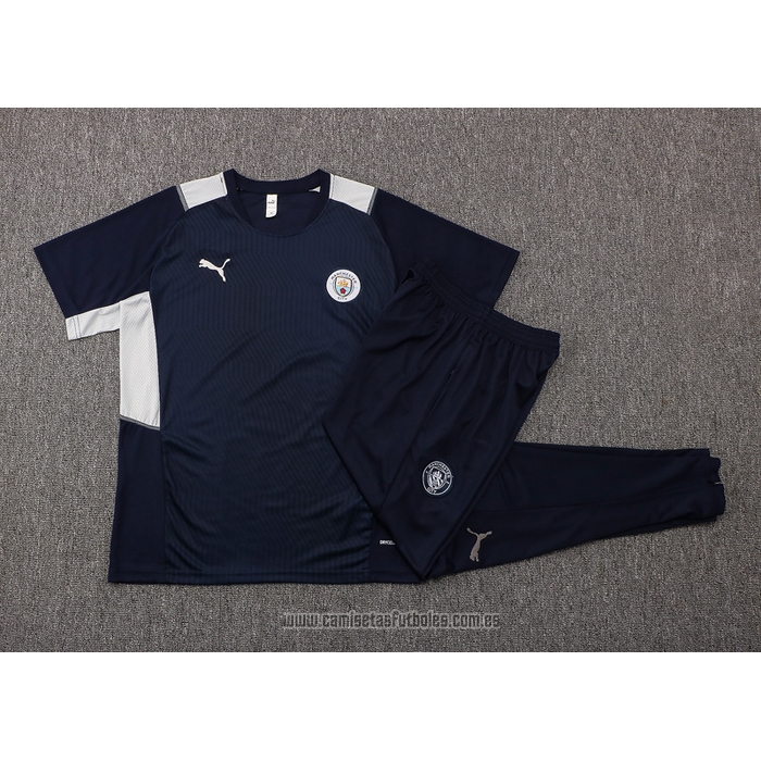 Chandal del Manchester City Manga Corta 2021-2022 Azul